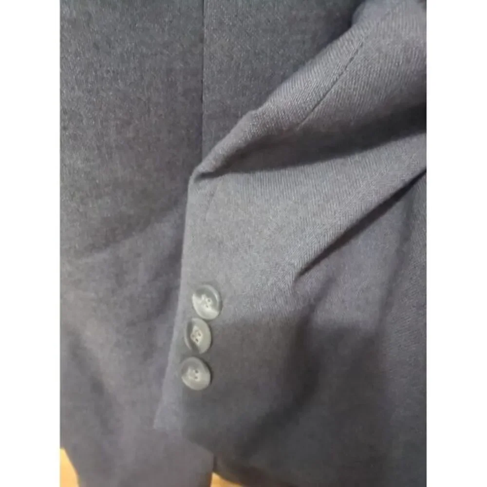 Levi Strauss‎ & Co Business Class Mens Charcoal Gray Two Button Suit 42L 34x31